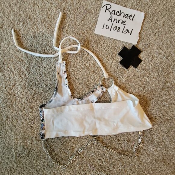 **SOLD** Euphoric Ravewear Leopard Empress Chain Top - EUC - Picture 2 of 3